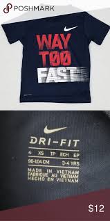 Black And Blue Nike Shirt Nike Dri Fit Way Too Fast T Shirt Clothes Design