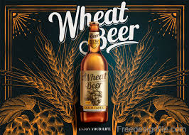 7029 poster vectors & graphics to download. Wheat Beer Classic Taste Poster Design Vector 05 Free Download