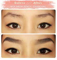 Second, to color white or grey brow hair, moisten the brow hair with brow gel or hairspray first and then put matching brow powder or eye shadow on top. Nyx Eyebrow Pencil Review Photos Nyx Eyebrow Pencil Eyebrows Eyebrow Pencil