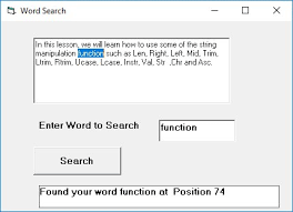 In this example, we will see how to use 2 different strings in one. Visual Basic String Manipulation Functions