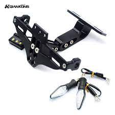 Motorcycle Cnc Aluminum License Plate Bracket Licence Plate Holder Frame With Light For Honda Cbr 1100xx Cbr 10 Motorcycle Accessories Plate Holder Bmw S1000rr