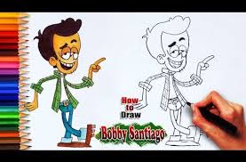 How To Draw Bobby Santiago The Loud House Drawing Easy Drawing For Kdis Easy Drawings Drawing Tutorial Easy Simple House Drawing
