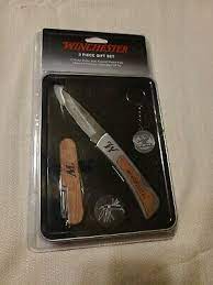 Gift packaging boxes for jewelry. Winchester 3 Piece Gift Set Tin Pocket Knife Multi Knife Medallion Keychain New 19 00 Picclick