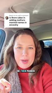 10/30/25 There’s no reason to add a woman’s married name to her profile in  your family tree. #ancestry #genealogy