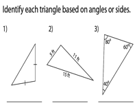 Classifying Triangles Based On Sides And Angles Worksheets