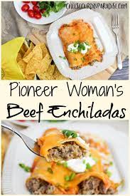 Pioneer Woman S Beef Enchiladas Recipe Beef Enchiladas Beef Recipes Recipes