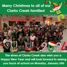 Merry Christmas to all of our Clarks Creek families!