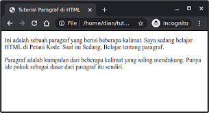 Maybe you would like to learn more about one of these? Belajar Html 03 Membuat Paragraf Pada Html