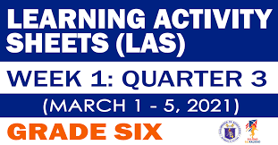Edukasyon sa pagpapakatao,arts,pe,health quarter 1 and 2 po thank . Grade 6 Learning Activity Sheets Q3 Week 1 March 1 5 2021 Deped Click