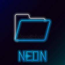 Blue Glowing Neon Line Document Folder Icon Isolated On Black Background Accoun Affiliate Line Documen Blue Wallpaper Iphone Neon Wallpaper Iphone Neon
