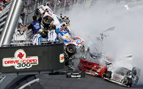Two people were taken to area hospitals in critical condition immediately after the strike near the long pond, pa. Nascar Pictures Nascar Daytona Crash Nascar Daytona Crash Nascar Crash Nascar Wrecks Nascar Race Cars