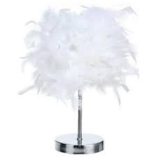 White Feather Table Lamp In 2020 Lamp Table Lamp White Feathers