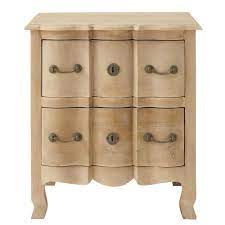 I letti shabby di maisons du monde non puoi perderli, sono assolutamente perfetti nella tua camera da letto.e per un doppio motivo: Comodino In Mango E Acacia Con Cassetti Colette Maisons Du Monde