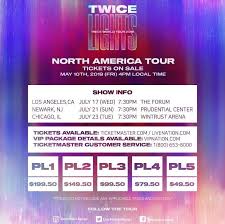 twice north american tour ticket prices kpop