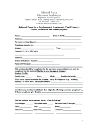 Clinical psychological assessment example discusses about the example of a psychological the client referred by his aunt for the purpose of psychological assessment and management. 27 Printable Psychological Assessment Forms And Templates Fillable Samples In Pdf Word To Download Pdffiller