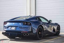 That long hood, sleek cabin, sweeping lines and muscular elements in all the right places. Used 2018 Ferrari 812 Superfast Tdf Blue W Blue Sterling Chocolate For Sale Special Pricing Bj Motors Stock 2j0235471