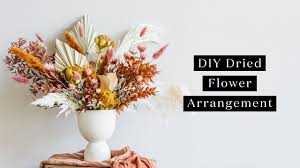 Dried flowers are now back in fashion for good reason due to their vibrant colours and long lasting nature. How To Make A Simple Dried Flower Arrangement Youtube