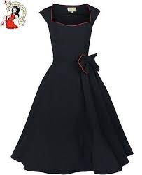 Lindy Bop Robe Noir Grace Annees 50 Retro Soiree S Habiller Robe Rockabilly Mode Vintage