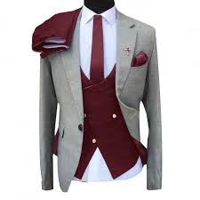 Ternos Masculinos Formais 3 Pecas 2021 Cinza Claro Terno Masculino Slim Fit Vestido De Casamento Negocios Smoking Noivado Trajes Aliexpress