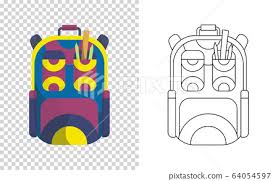 Stephen joseph is known for their bright colorful and fun kids gear and these go go backpacks are just that. Colorful Backpack Of Pupil Kids School Bag Stock Illustration 64054597 Pixta