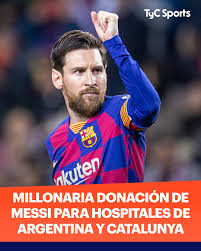 TyC Sports - El astro rosarino Lionel Messi donó un millón... | Facebook