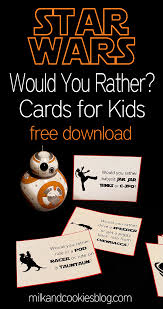 Would You Rather Star Wars Themed Questions For Kids Star Wars Games Star Wars Kids Star Wars Party Games