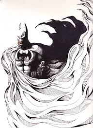 There is another craze is to draw patterns, flowers, mandala patterns in ink. The Batman Ink Colored Pencil On Bristol 2012 Batman Belongs To Dc Comics Batman Comics Batman Art Batman