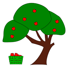 This is why the leaves are curling on your apple tree. Apples In Basket Beneath Apple Tree Drawing Free Image Download