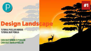 Create Flat Design Landscape Tutorial Pixellab Desain Flat Youtube