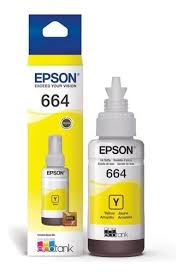 Tinta Epson Original 664 Amarilla