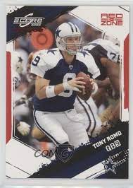 2009 Score Inscriptions Red Zone 83 Tony Romo Dallas Cowboys Football Card Tony Romo Dallas Cowboys Football Cowboys Football