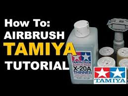 How To Airbrush Tamiya Acrylic Paints Tutorial Youtube Airbrush Model Paint Air Brush Painting