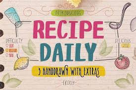 My mac says do not use this font file. just an fyi. Recipe Daily Free Font Of The Week From Fontbundles Net Tipografia Logotipos Disenos De Unas