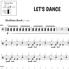 Official video for let's dance by david bowie. Let S Dance David Bowie Drum Sheet Music Onlinedrummer Com