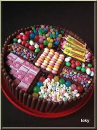 Le Gateau De Bonbons Loky Vous Vient A La Bouche Gateau Bonbon Gateau Au Bonbon Gateau Chocolat
