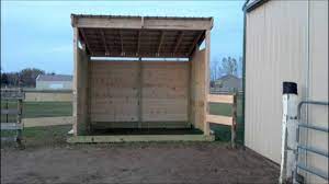 Building Lean Barn Or Shelter On Skids - Youtube