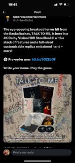 Talk to Me 4k Limited Edition! : r/4kbluray