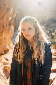 New users enjoy 60% off. Portrait Of A Young Girl With Wild Blonde Hair Stock Photo Offset
