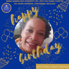 Join us in wishing Soror Sharon Royster a very Happy Birthday! Enjoy your  day Soror! Wishing you many blessings #WeAreZTS #birthday
