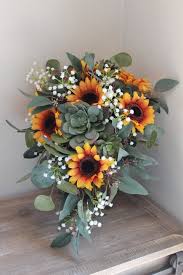 Maybe you would like to learn more about one of these? Elopement Bridal Bouquet With Sunflowers And Succulents Silk Wedding Flowers And Bouquets Online Love Is Blooming