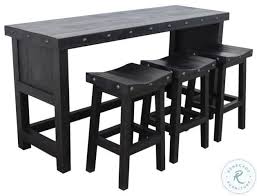 Winsome wood winsome trading, inc spectrum pub table set, 24 round black table with 2 airlift stool. Durango Black Everywhere Bar Table Set From Parker House Coleman Furniture
