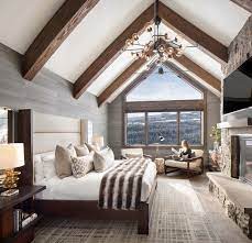 Gorgeous Mid Century Modern Inspired Mountain Home In Big Sky Big Bedrooms Home Decor Bedroom Modern Bedroom