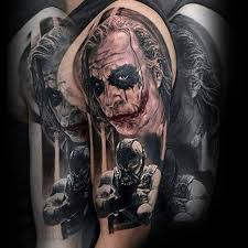 An astounding gallery of various joker tattoo. Top 91 Best Joker Tattoo Ideas 2021 Inspiration Guide