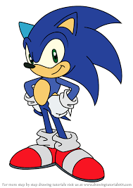 How To Draw Sonic The Hedgehog From Sonic X Drawingtutorials101 Com How To Draw Sonic Hedgehog Drawing Hedgehog Art