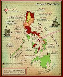 Map Of The Philippines During Spanish Advent Circa 1521 1624 Ad Philippine Map Philippines Culture Filipino Culture