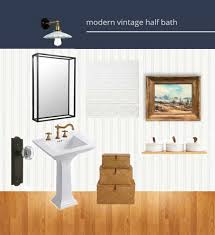 Even without popcorn ceiling, beadbo. How To Install Beadboard Paneling In A Half Bathroom Simplicity In The South
