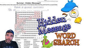 Maybe you would like to learn more about one of these? Hidden Message Word Search Maker Secret Message Youtube