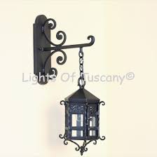 Wrought Iron Outdoor Light Hanging By Chain