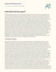 Maybe you would like to learn more about one of these? Industrial Training Report Phdessay Com