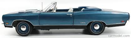 Completely clean metal painted blue with a gloss clear coat finish. Autoworld Amm1102 06 Masstab 1 18 Plymouth Gtx Cabriolet Blue 1969 50th Anniversary Blue